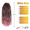 imageNice One PreTwisted Passion Twist Hair 8 Packs 112 Strands Pre Looped Passion Twist Braiding Hair for Women Short Passion Twists Crochet Hair Extensions 20 Inch Pack of 8 1BTBUG