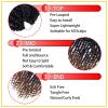 imageNice One PreTwisted Passion Twist Hair 8 Packs 112 Strands Pre Looped Passion Twist Braiding Hair for Women Short Passion Twists Crochet Hair Extensions 20 Inch Pack of 8 1BT1B3330