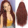 imageNice One PreTwisted Passion Twist Hair 8 Packs 112 Strands Pre Looped Passion Twist Braiding Hair for Women Short Passion Twists Crochet Hair Extensions 20 Inch Pack of 8 1B350