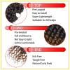 imageNice One PreTwisted Passion Twist Hair 8 Packs 112 Strands Pre Looped Passion Twist Braiding Hair for Women Short Passion Twists Crochet Hair Extensions 20 Inch Pack of 8 1BT30
