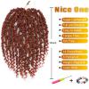 imageNice One PreTwisted Passion Twist Hair 8 Packs 112 Strands Pre Looped Passion Twist Braiding Hair for Women Short Passion Twists Crochet Hair Extensions 20 Inch Pack of 8 1B350