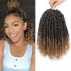 imageNice One PreTwisted Passion Twist Hair 8 Packs 112 Strands Pre Looped Passion Twist Braiding Hair for Women Short Passion Twists Crochet Hair Extensions 20 Inch Pack of 8 1BT27