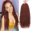 imageNice One PreTwisted Passion Twist Hair 8 Packs 112 Strands Pre Looped Passion Twist Braiding Hair for Women Short Passion Twists Crochet Hair Extensions 20 Inch Pack of 8 1B350