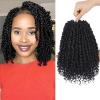 imageNice One PreTwisted Passion Twist Hair 8 Packs 112 Strands Pre Looped Passion Twist Braiding Hair for Women Short Passion Twists Crochet Hair Extensions 20 Inch Pack of 8 1B1B