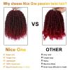 imageNice One PreTwisted Passion Twist Hair 8 Packs 112 Strands Pre Looped Passion Twist Braiding Hair for Women Short Passion Twists Crochet Hair Extensions 20 Inch Pack of 8 1BTBUG