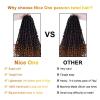 imageNice One PreTwisted Passion Twist Hair 8 Packs 112 Strands Pre Looped Passion Twist Braiding Hair for Women Short Passion Twists Crochet Hair Extensions 20 Inch Pack of 8 1BT1B3330