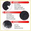 imageNice One PreTwisted Passion Twist Hair 8 Packs 112 Strands Pre Looped Passion Twist Braiding Hair for Women Short Passion Twists Crochet Hair Extensions 20 Inch Pack of 8 1B1B