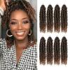 imageNice One PreTwisted Passion Twist Hair 8 Packs 112 Strands Pre Looped Passion Twist Braiding Hair for Women Short Passion Twists Crochet Hair Extensions 20 Inch Pack of 8 1BT30