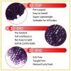 imageNice One PreTwisted Passion Twist Hair 8 Packs 112 Strands Pre Looped Passion Twist Braiding Hair for Women Short Passion Twists Crochet Hair Extensions 20 Inch Pack of 8 1BTPURPLE