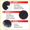 imageNice One PreTwisted Passion Twist Hair 8 Packs 112 Strands Pre Looped Passion Twist Braiding Hair for Women Short Passion Twists Crochet Hair Extensions 20 Inch Pack of 8 1B1B