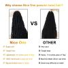 imageNice One PreTwisted Passion Twist Hair 8 Packs 112 Strands Pre Looped Passion Twist Braiding Hair for Women Short Passion Twists Crochet Hair Extensions 20 Inch Pack of 8 1B4