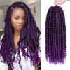 imageNice One PreTwisted Passion Twist Hair 8 Packs 112 Strands Pre Looped Passion Twist Braiding Hair for Women Short Passion Twists Crochet Hair Extensions 20 Inch Pack of 8 1BTPURPLE