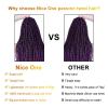 imageNice One PreTwisted Passion Twist Hair 8 Packs 112 Strands Pre Looped Passion Twist Braiding Hair for Women Short Passion Twists Crochet Hair Extensions 20 Inch Pack of 8 1BTPURPLE