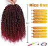 imageNice One PreTwisted Passion Twist Hair 8 Packs 112 Strands Pre Looped Passion Twist Braiding Hair for Women Short Passion Twists Crochet Hair Extensions 20 Inch Pack of 8 1BTBUG