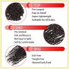 imageNice One PreTwisted Passion Twist Hair 8 Packs 112 Strands Pre Looped Passion Twist Braiding Hair for Women Short Passion Twists Crochet Hair Extensions 20 Inch Pack of 8 1B4