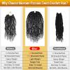 imageNice One PreTwisted Passion Twist Hair 8 Packs 112 Strands Pre Looped Passion Twist Braiding Hair for Women Short Passion Twists Crochet Hair Extensions 20 Inch Pack of 8 1B4