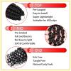 imageNice One PreTwisted Passion Twist Hair 8 Packs 112 Strands Pre Looped Passion Twist Braiding Hair for Women Short Passion Twists Crochet Hair Extensions 20 Inch Pack of 8 1B1B