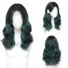 imageOmbre Orange Medium Length Wigs for Women 18 Inch Middle Part Synthetic Hair Wavy Wig  Natural Hairline Wig for Daily PartyHalloween UseOmbre Orange18 InchOmbre Dark Green