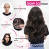 imageOmbre Orange Medium Length Wigs for Women 18 Inch Middle Part Synthetic Hair Wavy Wig  Natural Hairline Wig for Daily PartyHalloween UseOmbre Orange18 InchDark Brown mixed Chestnut