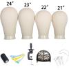 imageWig Head Stand Wig Making Head Wig Head Canvas Block Head With Stand for Making Wigs Mannequin Head for Wigs23