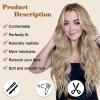 imageNAYOO Long Blonde Wavy Wig for Women  26 Inch Middle Part Curly Synthetic Heat Resistant Fiber Wig for Daily Party Use Ombre Blonde