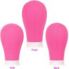 imageNAYOO Canvas Block Head Wig Head Stand for Making Wigs Display Styling Mannequin Head With Mount Hole 23inch  Rose red