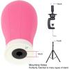 imageNAYOO Canvas Block Head Wig Head Stand for Making Wigs Display Styling Mannequin Head With Mount Hole 23inch  Rose red