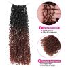 imageNAYOO 14 Inch Yanky Twist Crochet Hair  8 Packs 30 StandsPack Mini Passion Twist with Curly Ends Synthetic PreLooped Crochet Braids Braiding Hair 14 Inch T30T350