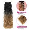 imageNAYOO 14 Inch Yanky Twist Crochet Hair  8 Packs 30 StandsPack Mini Passion Twist with Curly Ends Synthetic PreLooped Crochet Braids Braiding Hair 14 Inch T30T27