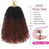 imageNAYOO 14 Inch Yanky Twist Crochet Hair  8 Packs 30 StandsPack Mini Passion Twist with Curly Ends Synthetic PreLooped Crochet Braids Braiding Hair 14 Inch T30T350