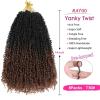 imageNAYOO 14 Inch Yanky Twist Crochet Hair  8 Packs 30 StandsPack Mini Passion Twist with Curly Ends Synthetic PreLooped Crochet Braids Braiding Hair 14 Inch T30T30
