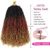 imageNAYOO 14 Inch Yanky Twist Crochet Hair  8 Packs 30 StandsPack Mini Passion Twist with Curly Ends Synthetic PreLooped Crochet Braids Braiding Hair 14 Inch T30OT3027