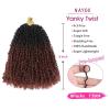 imageNAYOO 14 Inch Yanky Twist Crochet Hair  8 Packs 30 StandsPack Mini Passion Twist with Curly Ends Synthetic PreLooped Crochet Braids Braiding Hair 14 Inch T30T350