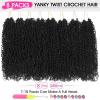 imageNAYOO 14 Inch Yanky Twist Crochet Hair  8 Packs 30 StandsPack Mini Passion Twist with Curly Ends Synthetic PreLooped Crochet Braids Braiding Hair 14 Inch T301B