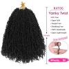 imageNAYOO 14 Inch Yanky Twist Crochet Hair  8 Packs 30 StandsPack Mini Passion Twist with Curly Ends Synthetic PreLooped Crochet Braids Braiding Hair 14 Inch T301B