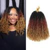imageNAYOO 14 Inch Yanky Twist Crochet Hair  8 Packs 30 StandsPack Mini Passion Twist with Curly Ends Synthetic PreLooped Crochet Braids Braiding Hair 14 Inch T30OT3027