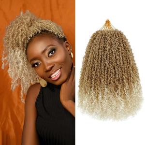 imageNAYOO 14 Inch Yanky Twist Crochet Hair  8 Packs 30 StandsPack Mini Passion Twist with Curly Ends Synthetic PreLooped Crochet Braids Braiding Hair 14 Inch T30T27613