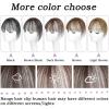 imageNAYOO Bangs Hair Clip 100 Real Human Hair Toppers 3603D Cover Clip in Bangs Hair pieces Wispy Bangs for Women French Bangs for Daily WearMedium BrownDark Brown