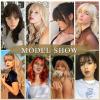 imageNAYOO Bangs Hair Clip Ash Blonde Fake Bangs 100 Real Human Hair Extensions Wispy Bangs for Women Fringe with Temples Hairpieces Curved Bangs for Daily WearPlatinum Blonde