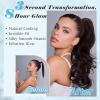 imageNAYOO Claw Clip Ponytail Extension Black 12quot Short Wavy Ponytail Clip in Hair Extensions for Women Curly Natural Layered Pony Tails for Short Thin Hair Synthetic HairpieceBlackBrown Mixed Dirty Blonde