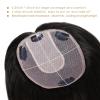 imageNAYOO Wavy Synthetic Clip In Hair Topper for Thinning Hair  20inch Natural Black Adds VolumeBlack