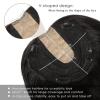 imageNAYOO Wavy Synthetic Clip In Hair Topper for Thinning Hair  20inch Natural Black Adds VolumeBlack