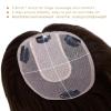 imageNAYOO Wavy Synthetic Clip In Hair Topper for Thinning Hair  20inch Natural Black Adds VolumeDark Brown Mix Light Brown