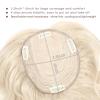 imageNAYOO Wavy Synthetic Clip In Hair Topper for Thinning Hair  20inch Natural Black Adds VolumePlatinum Blonde