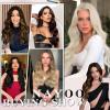 imageNAYOO Wavy Synthetic Clip In Hair Topper for Thinning Hair  20inch Natural Black Adds VolumePlatinum Blonde