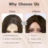 imageNAYOO Long Black Wig for Women  26 Inch Long Black Hair Wigs Natural Looking Black Long Wig Heat Resistant Black Wavy Wigs for Halloween Cosplay CostumeMixed Blonde
