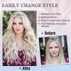 imageNAYOO Long Black Wig for Women  26 Inch Long Black Hair Wigs Natural Looking Black Long Wig Heat Resistant Black Wavy Wigs for Halloween Cosplay CostumeLight Blonde with Dark Roots