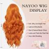 imageNAYOO Long Black Wig for Women  26 Inch Long Black Hair Wigs Natural Looking Black Long Wig Heat Resistant Black Wavy Wigs for Halloween Cosplay CostumeOrange