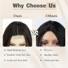 imageNAYOO Long Black Wig for Women  26 Inch Long Black Hair Wigs Natural Looking Black Long Wig Heat Resistant Black Wavy Wigs for Halloween Cosplay CostumeCaramel Brownie
