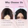 imageNAYOO Long Black Wig for Women  26 Inch Long Black Hair Wigs Natural Looking Black Long Wig Heat Resistant Black Wavy Wigs for Halloween Cosplay CostumeOmbre Pink